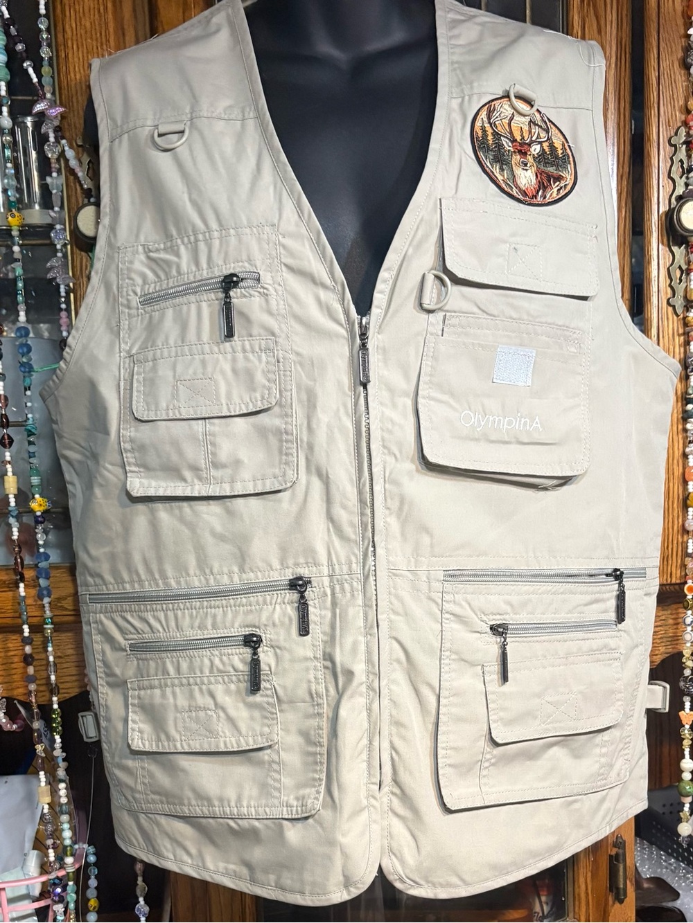 OlympinA Multi-Pocket Outdoor Utility Vest fishing hunting photography travel - Picture 2 of 12